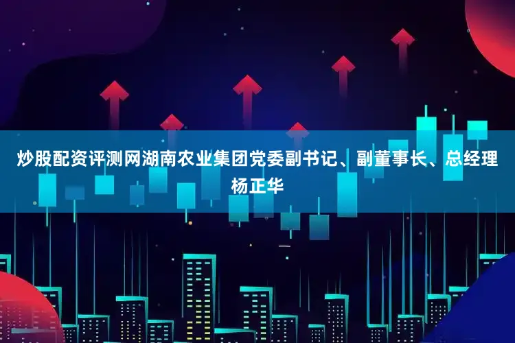 炒股配资评测网湖南农业集团党委副书记、副董事长、总经理杨正华
